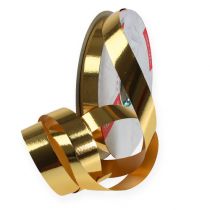 Lesklá curlingová stuha 19mm 100m zlatá