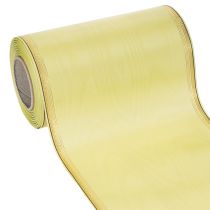 položky Věnečková stuha Moiré, světle zelená se zlatým okrajem, 175 mm x 25 m, vysoce kvalitní dekorace pro floristiku