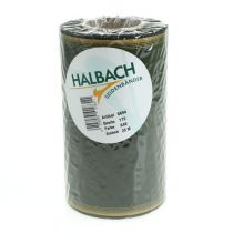 položky Elegantní moaré věnečková stuha, 175 mm, tmavě zelená s perleťovým okrajem a taftovou vazbou pro slavnostní příležitosti