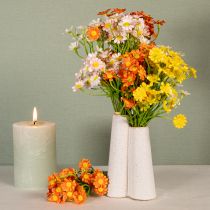 položky Umělý heřmánek jako květinová kytice pro svěží a snadno udržovatelnou dekoraci, 28 cm, 3 kusy