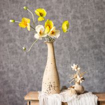 položky Umělá dekorace s mákem do obývacích pokojů a kanceláří, 95 cm