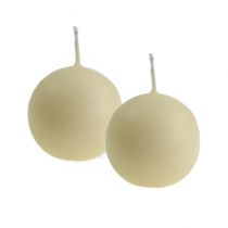 položky Kuličkové svíčky 60mm krémové 16 ks