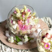 položky Kulová váza skleněná váza na květiny kulatá skleněná dekorace V11cm Ø15cm