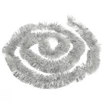 položky Třpytivá stříbrná pozlátková girlanda 270 cm – ideální pro slavnostní dekorace – univerzální