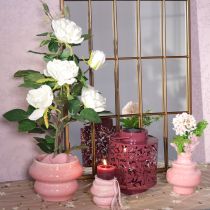 položky Lucerna s motivem listů, solární, pro atmosférické venkovní osvětlení, 25 cm