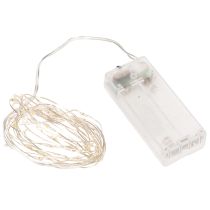 položky LED řetězová světla pro vnitřní použití, na baterie, teplá bílá, 30 LED diod, 3 m, 6 kusů