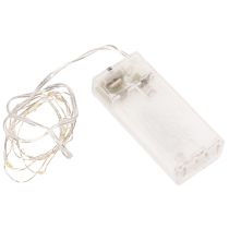 položky Bateriové řetězové světelné řetězy pro vnitřní použití, teplá bílá, 10 LED diod, délka 1 m, 6 kusů
