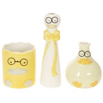 položky Set keramických figurek kachniček s brýlemi 25 cm - 3 ks