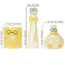 položky Set keramických figurek kachniček s brýlemi 25 cm - 3 ks
