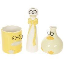položky Set keramických figurek kachniček s brýlemi 25 cm - 3 ks