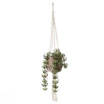 položky Závěsný koš Macrame na hrnec Ø18–19cm krémová V85cm