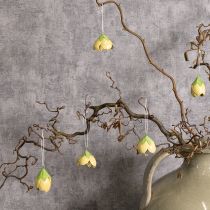 položky Kovová závěsná květina pro romantickou dekoraci do interiéru i exteriéru, 6 cm, 6 kusů