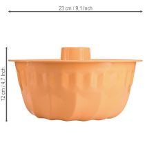 položky Kovová dekorativní forma na pečení Bundt dort oranžová Ø23cm V12cm