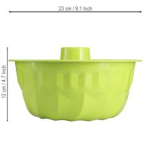 položky Kovová dekorativní dortová forma Bundt, jablečně zelená, Ø23cm V12cm
