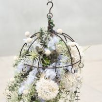 položky Kovová korunka k zavěšení rezavě hnědá Ø31cm V31cm