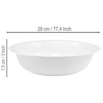 položky Kovová miska, vzhled bílého smaltu, Ø29cm, V7,5cm