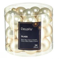 položky Mini vánoční koule skleněné perlové koule Ø2,5cm 22 ks