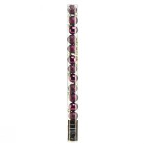 položky Mini vánoční koule fialové plastové Ø3cm V3,5cm 14 ks