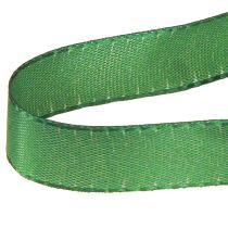 položky Dekorativní stuha zelená dárková stuha okrajová tmavě zelená 15mm 3m x 10 ks