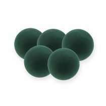 Květinový pěnový mini míč tmavě zelený Ø9cm 10ks