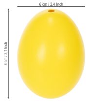 položky Velikonoční dekorace na vajíčka, pravá husí vejce pro jarní výzdobu pokoje, 8 cm, 10 kusů