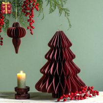 položky Papírový vánoční stromeček k zavěšení Bordeaux V40cm 2ks