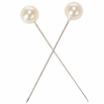 položky Špendlíky s perleťovou hlavičkou, šampaňské, Ø10mm, 60mm