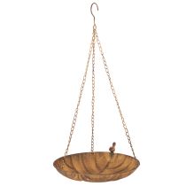 položky Dekorativní závěsná mísa, zahradní dekorace, rezavý vzhled, Ø31cm, D62cm