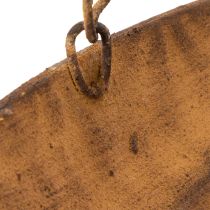 položky Dekorativní závěsná mísa, zahradní dekorace, rezavý vzhled, Ø31cm, D62cm