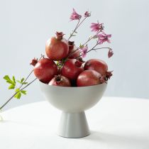 položky Dekorativní trofej z kovové mísy s podstavcem šedým Ø16cm V13cm