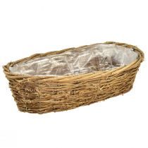 položky Miska na rostliny přírodní miska na květiny vinné révy oválná 40x19x11,5cm