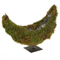 položky Miska na rostliny na podstavci z mechu dekorativní půlměsíc 40×15×30cm