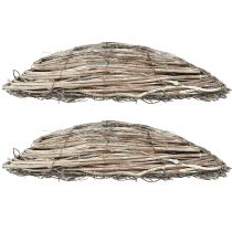 položky Ratanové květináče z vinné révy, přírodní bílá, 40x13cm, 2 kusy - Rostliny do venkovského domu