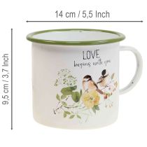 položky Smaltovaný kelímek na sázení, kelímek na sázení s nápisem, Ø11cm