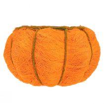 položky Dekorace na květináč dýně oranžovo-žlutozelený sisal Ø21cm V12cm