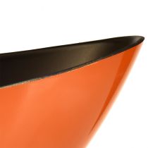 položky Moderní lodní mísa v oranžové barvě – 39 cm – univerzální pro dekoraci a osázení – 2 kusy