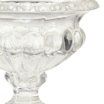 položky Klasická skleněná mísa s podstavcem ve vintage designu – Čirá, Ø13cm x 11 cm – Všestranné použití pro dekoraci trofejí