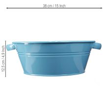 položky Kulatá miska s uchem, dekorativní miska, květinová miska, modrá, Ø33,5 cm