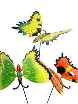 položky Motýlci na tyči 17cm různé barvy