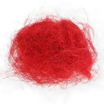 Sisal červený, vánoční dekorace, sisalová vlna 300g
