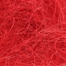 Sisal červený, vánoční dekorace, sisalová vlna 300g