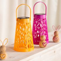 položky Solární lucerna pro venkovní použití, ideální pro útulné letní večery na zahradě a terase, 26 cm, 2 kusy