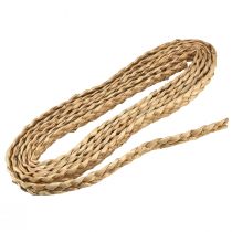 položky Slaměná stuha ozdobná stuha pletená bižuterní stuha přírodní š2cm d4m