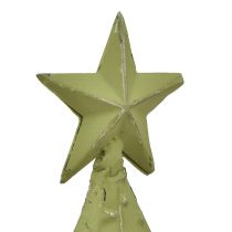 položky Vánoční stromek kov dřevo hvězdy stříbrná zelená V46,5cm