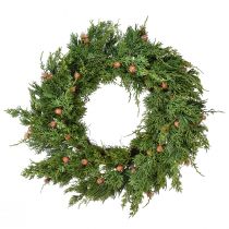 položky Jedlový věnec Thuja s poupaty základní vinný věnec Ø50cm