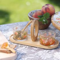 položky Letní dekorace na stůl s motivem broskví a tapas set, 23×9×10,5 cm
