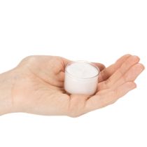 položky Noční svíčky Tealights White v plastovém tácku 8 hodin 50 kusů