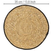 položky Prostírání na stůl, prostírání z rákosu, kulaté, Ø35cm, 4 kusy