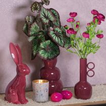 položky Moderní, umělecká váza s dlouhým hrdlem a kulatými úchyty pro stylové interiéry, 24 cm