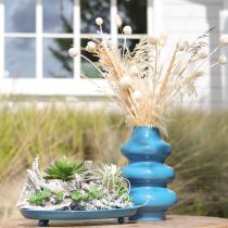 položky Váza, bytový doplněk s vlnitým povrchem pro moderní atmosféru, 23 cm